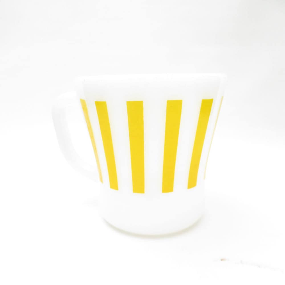 Federal フェデラル マグカップ ストライプ グラス コップ USAヴィンテージ SU13369T2 【中古】