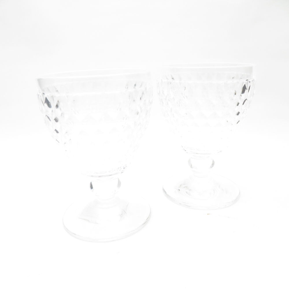 未使用 Villeroy&Boch ビレロイ＆ボッホ ボストン ワイングラス 2客 ペア H11.5cm SC9677F2 【中古】