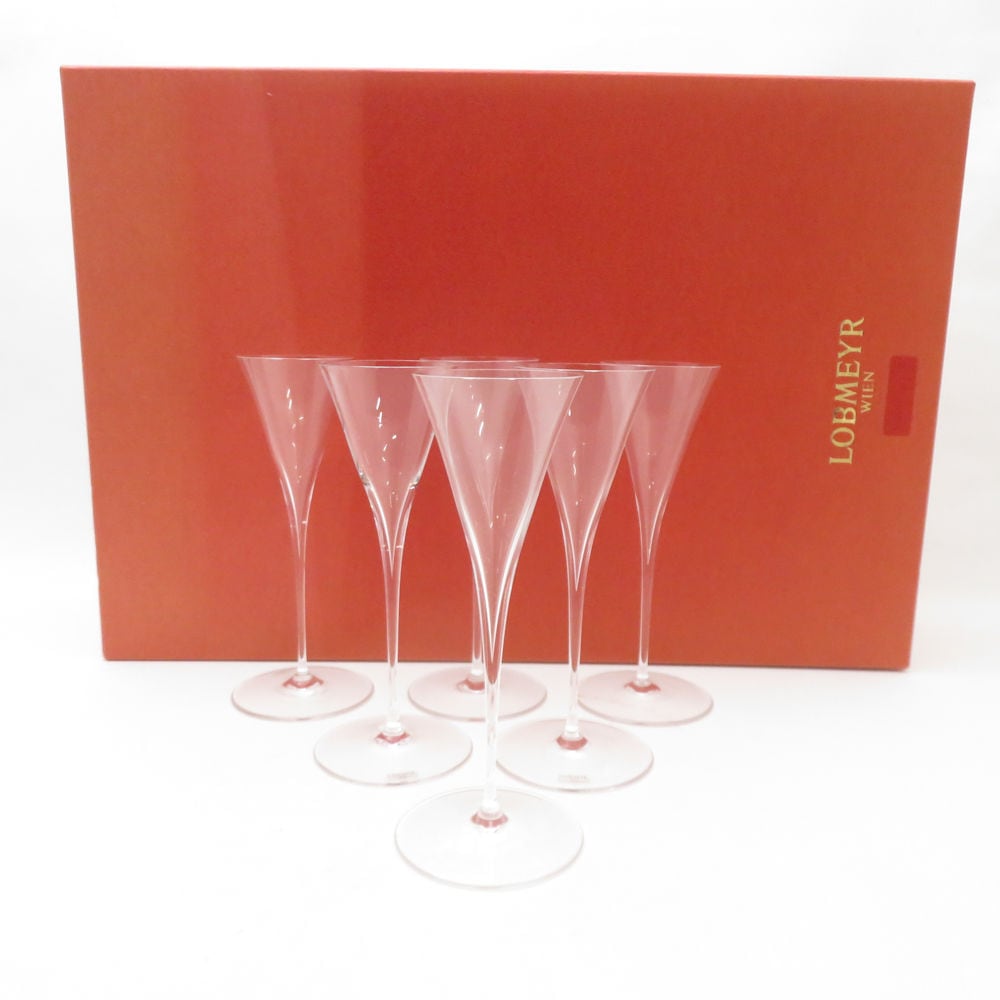 未使用 LOBMEYR ロブマイヤー WIEN グラス 6点 セット H15 レア 希少 SY13464Z 【中古】
