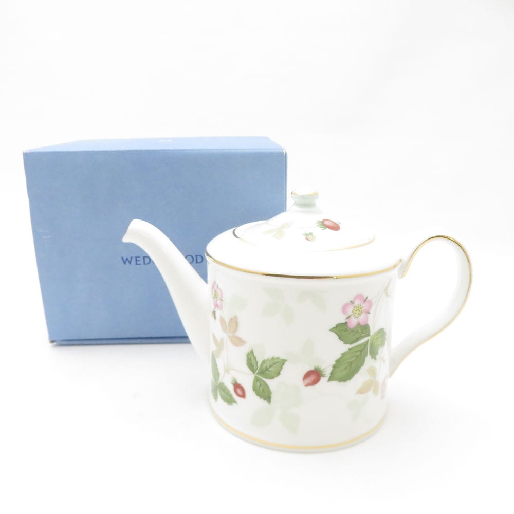 美品 WEDGWOOD ウェッジウッド ワイルドストロベリー パステル ジャパニーズティーポット SY13559K1 【中古】