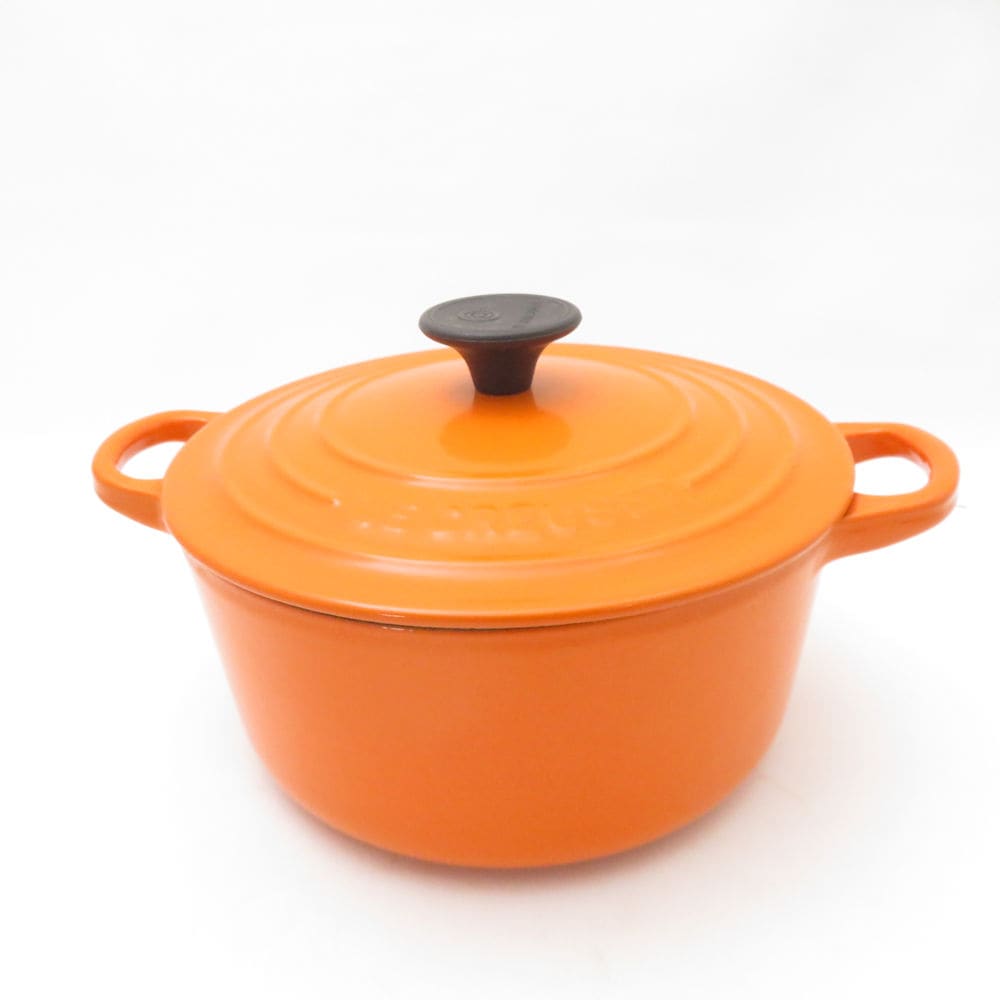 Le Creuset ルクルーゼ ココットロンド 両手鍋 18cm SC9686P1 【中古】
