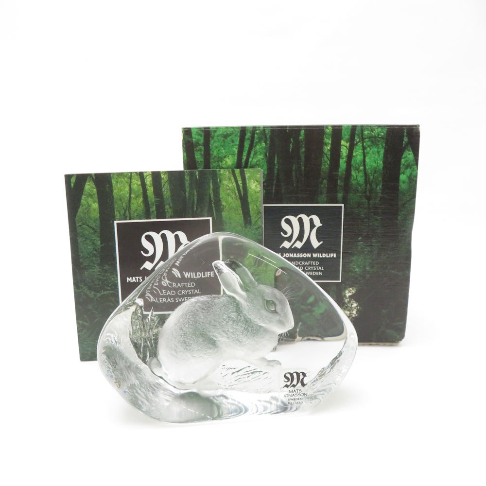 美品 MATS JONASSON マッツジョナサン Kanin Rabbit 33738 うさぎのペーパーウエイト SY13548V2 【中古】