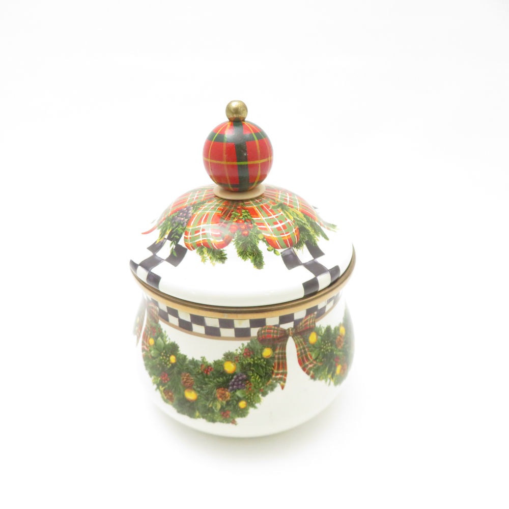 美品 MACKENZiE-CHiLDS マッケンジーチャイルズ シュガーポット SY13554V2 【中古】