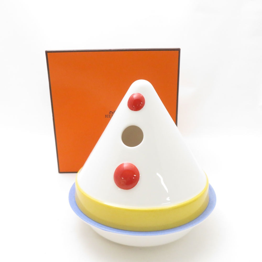 美品 HERMES エルメス CIRCUS Le clown cavalier サーカス ケーキドーム レア 希少 SY13556V2 【中古】