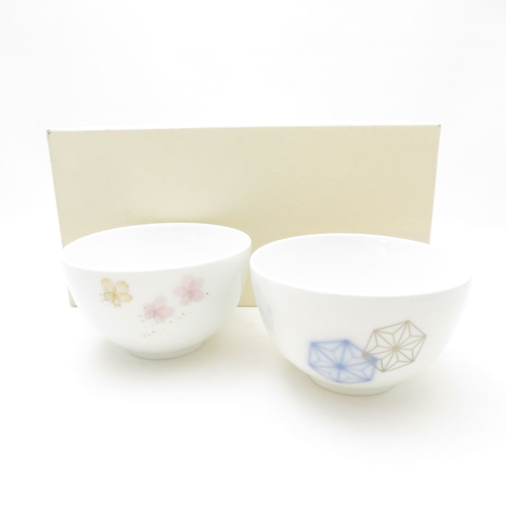 未使用 OKURA 大倉陶園 和み碗 茶碗 2点 セット ボウル SM4811D2 【中古】