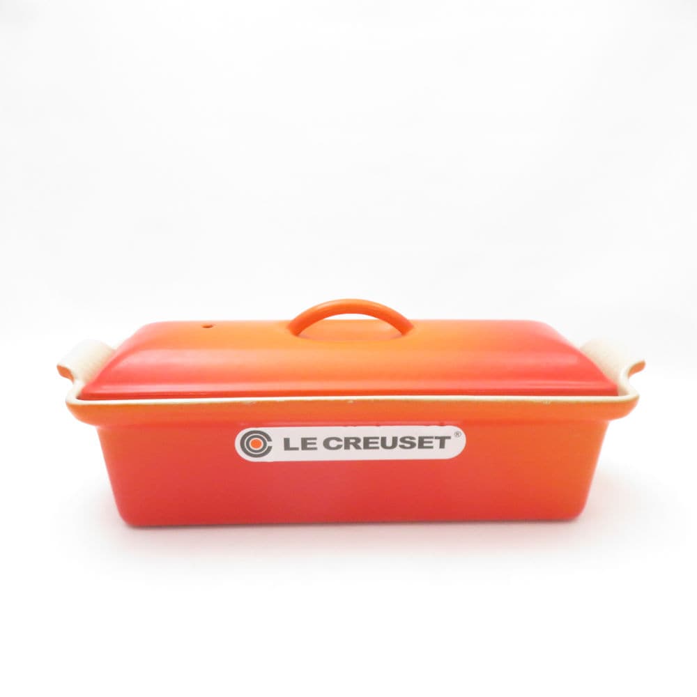 美品 Le Creuset ルクルーゼ テリーヌ レクタ テリーヌ型 28cm 蓋付 SC9662C1 【中古】