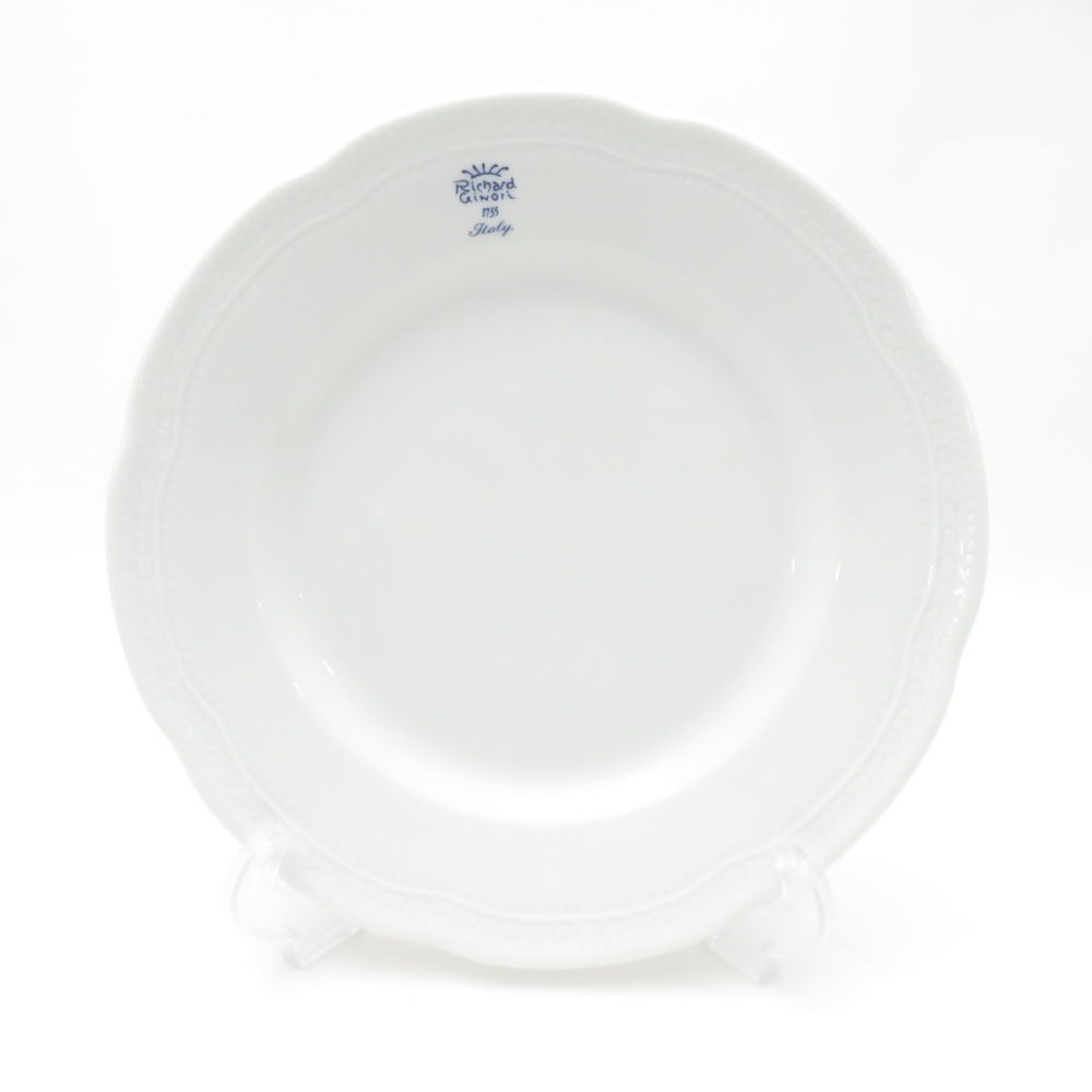 美品 Richard Ginori リチャードジノリ ボンジョルノ ブルーロゴ 中皿 20cmプレート SY13602J2 【中古】