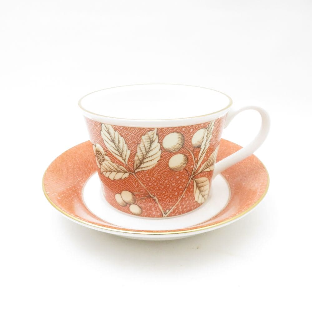 美品 WEDGWOOD ウェッジウッド フランシス ティーカップ＆ソーサー デルフィ SM4823P1 【中古】