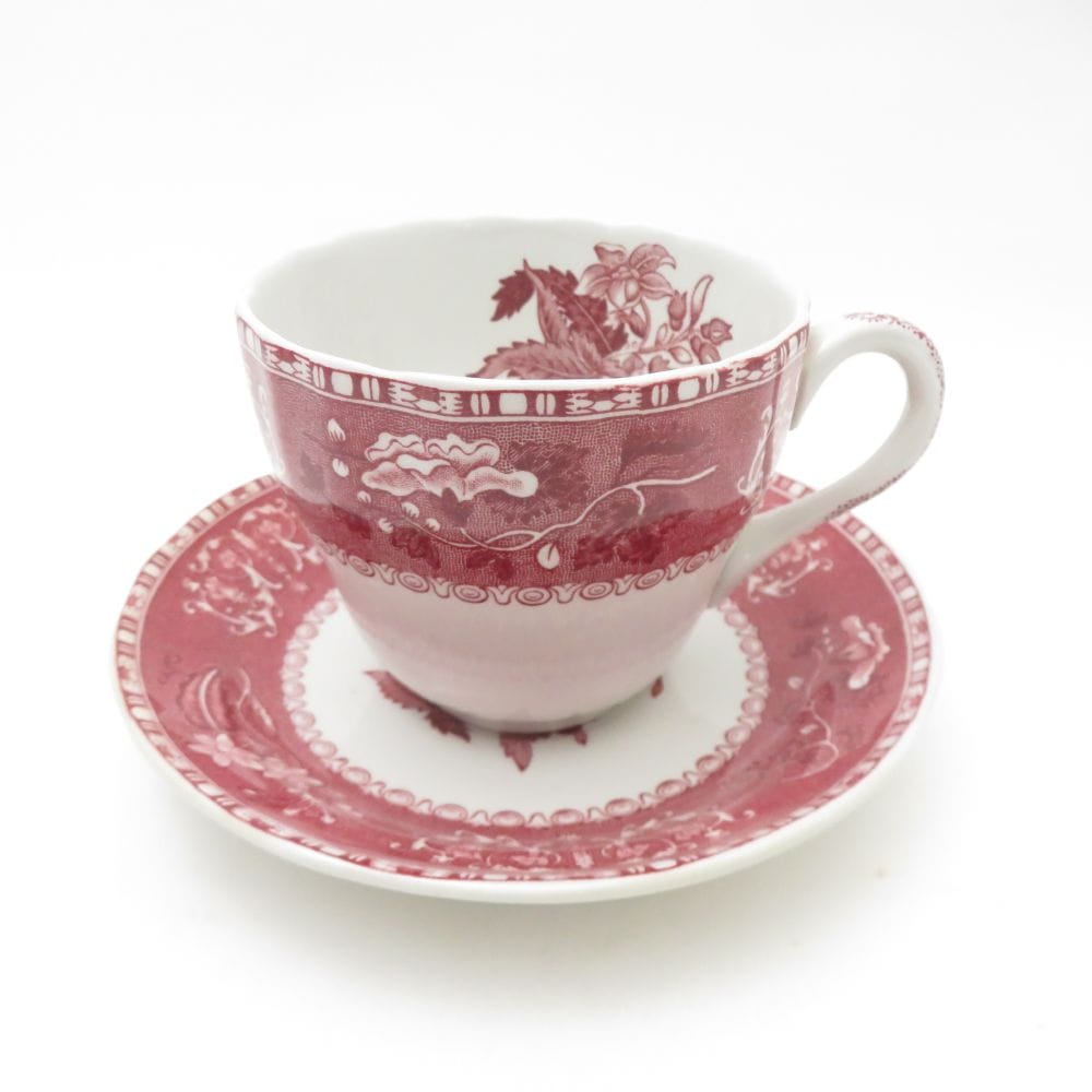 美品 SPODE スポード ピンクカミラ カップ＆ソーサー SM4828P1 【中古】