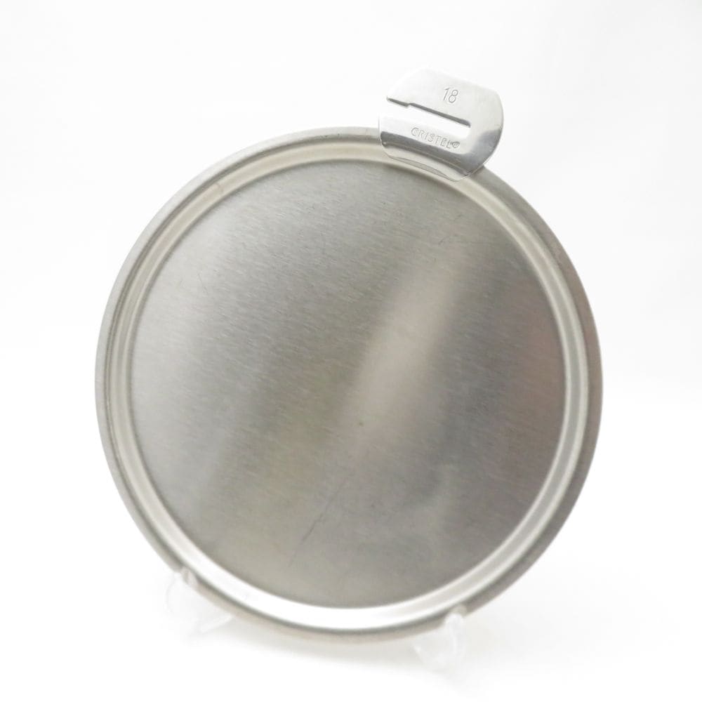 CRISTEL クリステル ステンレスフラットふたのみ 18cm 蓋 廃盤 希少 レア チェリーテラス SC9852P1 【中古】