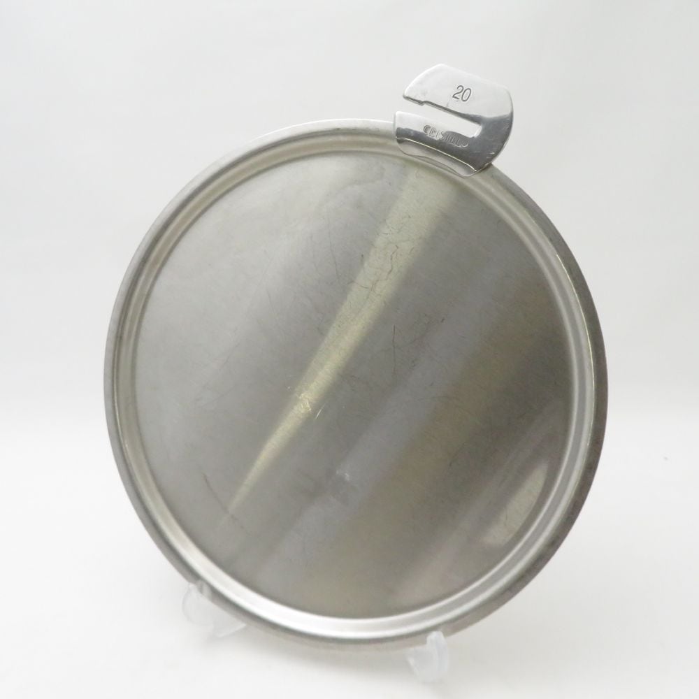 CRISTEL クリステル ステンレスフラットふたのみ 20cm 蓋 廃盤 希少 レア チェリーテラス SC9853P1 【中古】