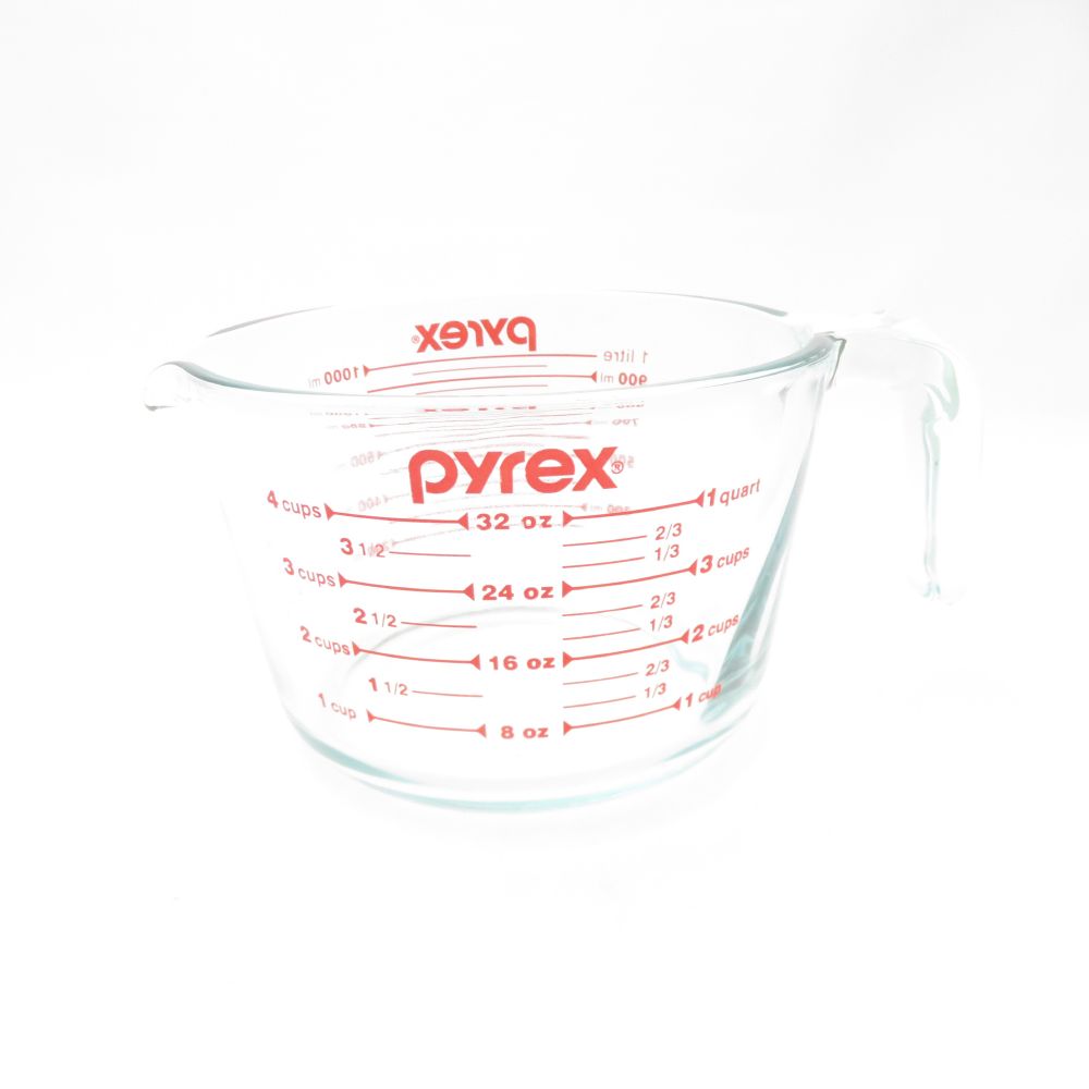 美品 PYREX パイレックス メジャーカップ 1000ml/1L 耐熱ガラス アメリカ製 SC9859P1 【中古】