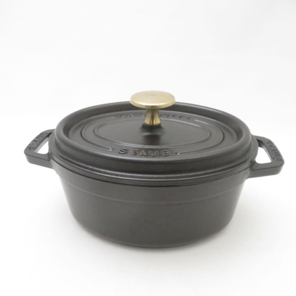 STAUB ストウブ ピコ ココット オーバル 両手鍋 17cm 鋳物 ホーロー SC9759P1 【中古】