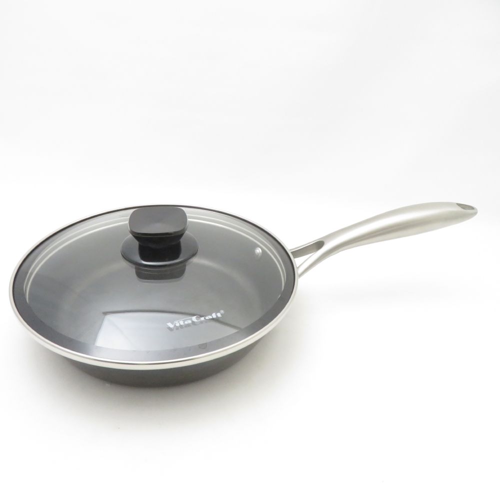Vita Craft ビタクラフト スーパー鉄 フライパン ガラス蓋 2点 セット 20cm SC9763P1 【中古】