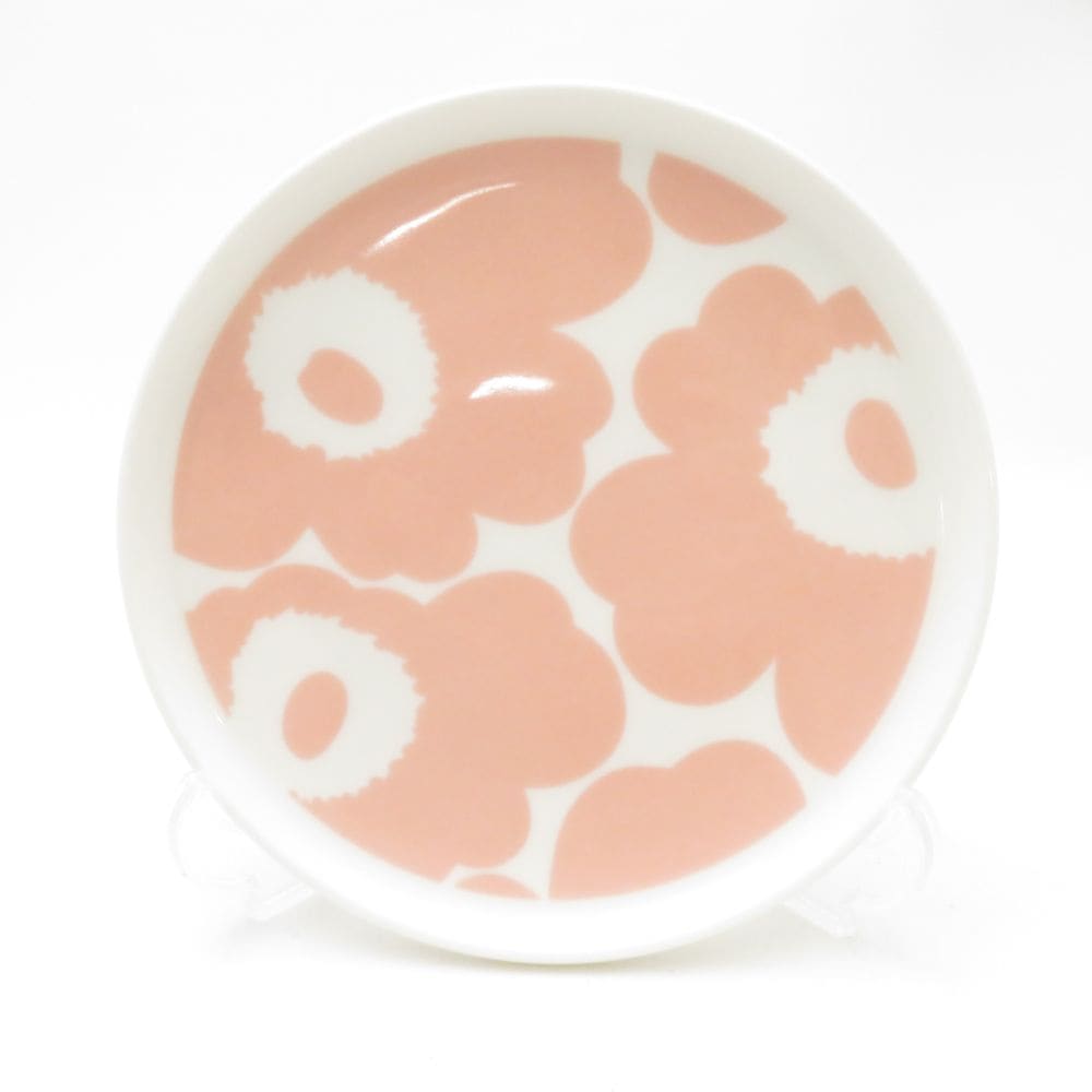 marimekko マリメッコ ウニッコ 小皿 13cmプレート コーラルピンク 限定 北欧 SC9766P1 【中古】