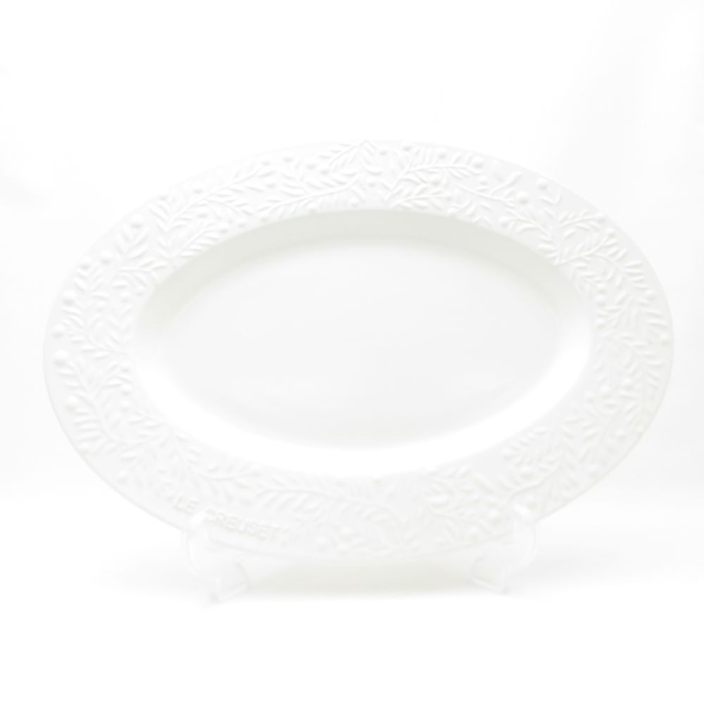 美品 Le Creuset ルクルーゼ オーバル皿 大皿 パーティープレート SY13485B1 【中古】