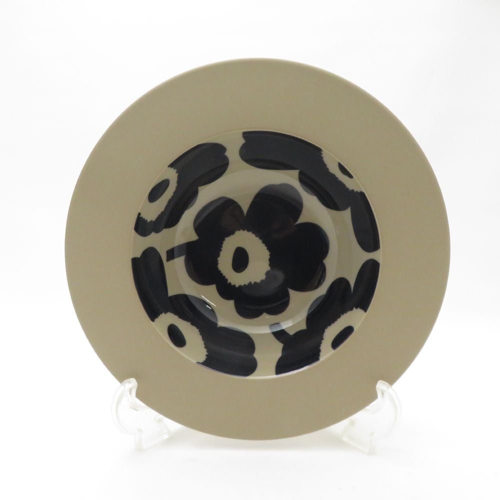 美品 marimekko マリメッコ UNIKKO ウニッコ 中深皿 20cm ディーププレート 北欧 フィンランド SY13505V1 【中古】