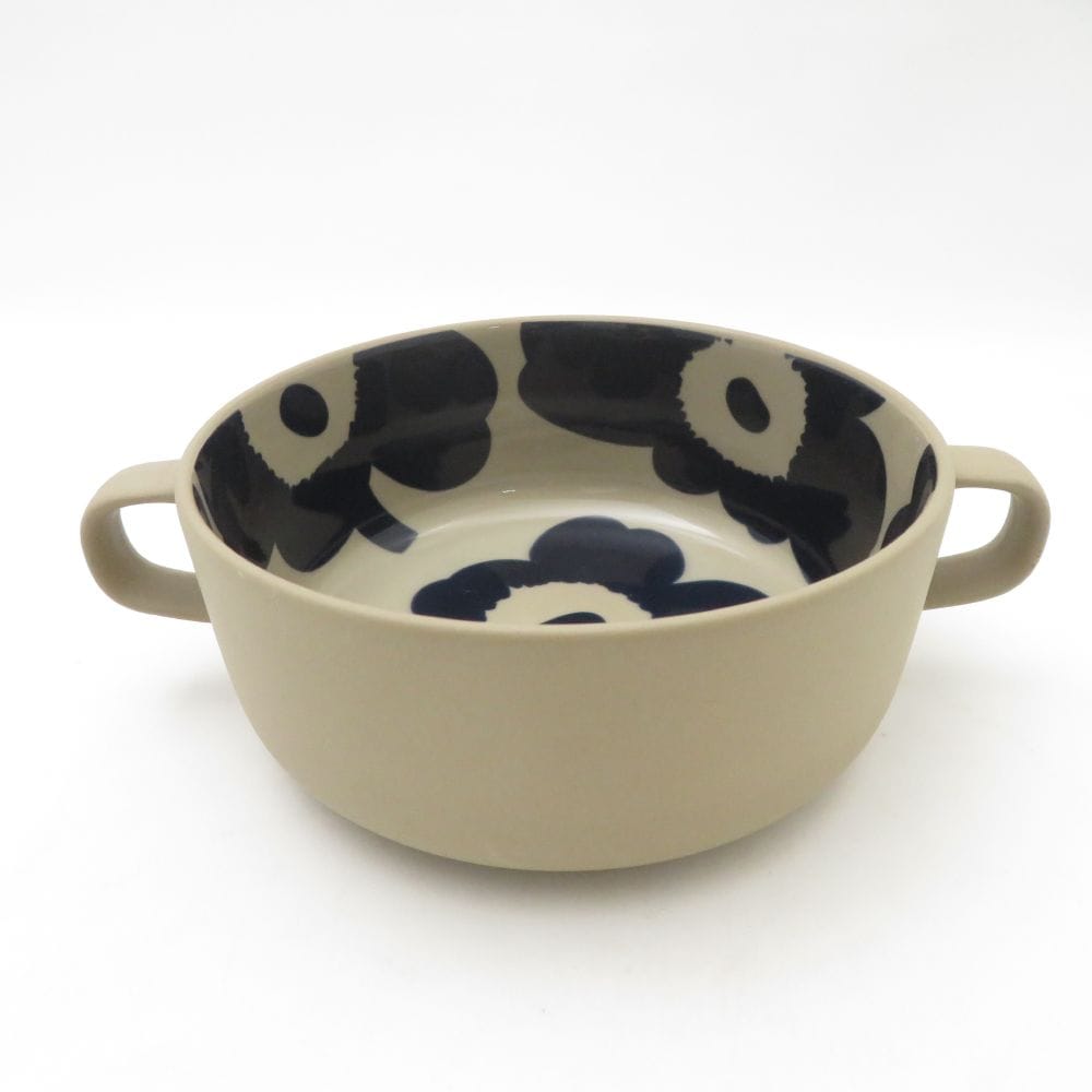 美品 marimekko マリメッコ UNIKKO ウニッコ ハンドルボウル 深皿 北欧 フィンランド SY13510V1 【中古】