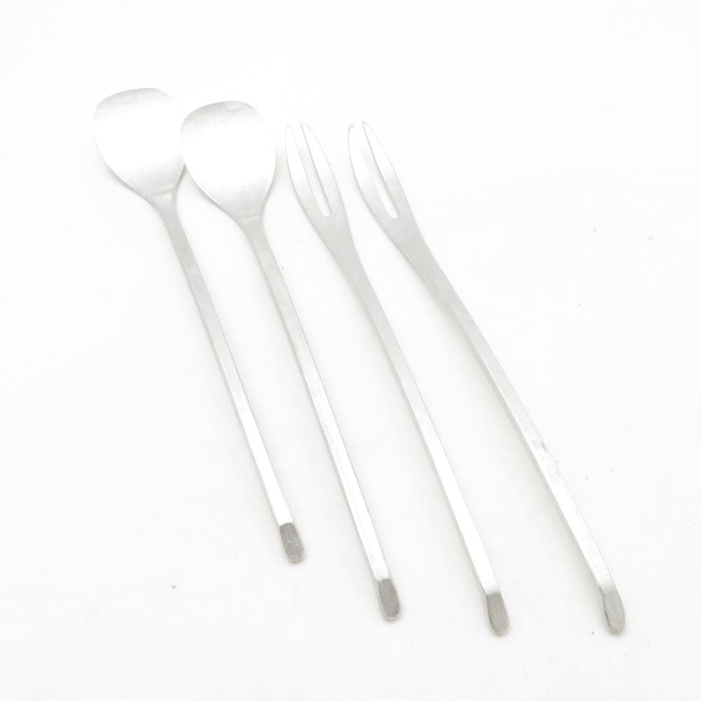 鍛金工房WESTSIDE33 フォーク スプーン 4点 ペア セット SY13566A1 【中古】