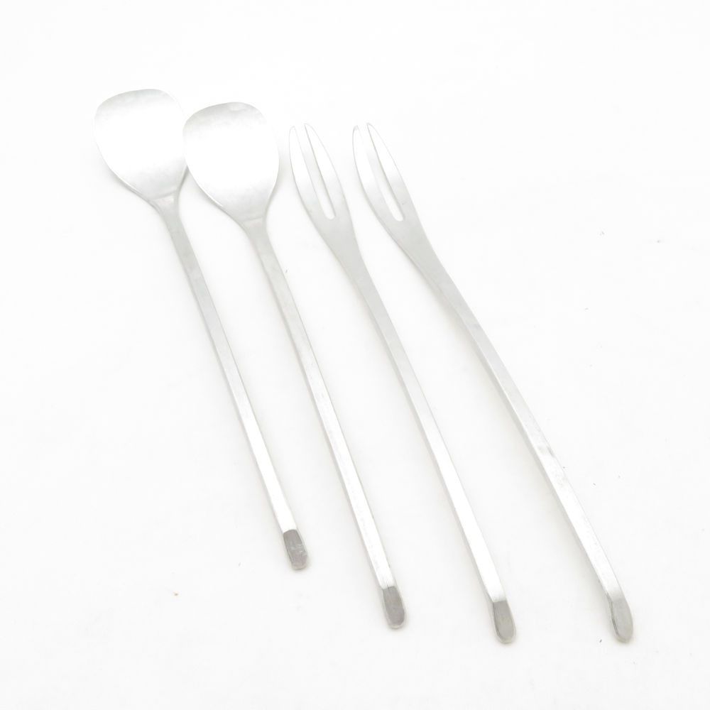 鍛金工房WESTSIDE33 フォーク スプーン 4点 ペア セット SY13566A1 【中古】