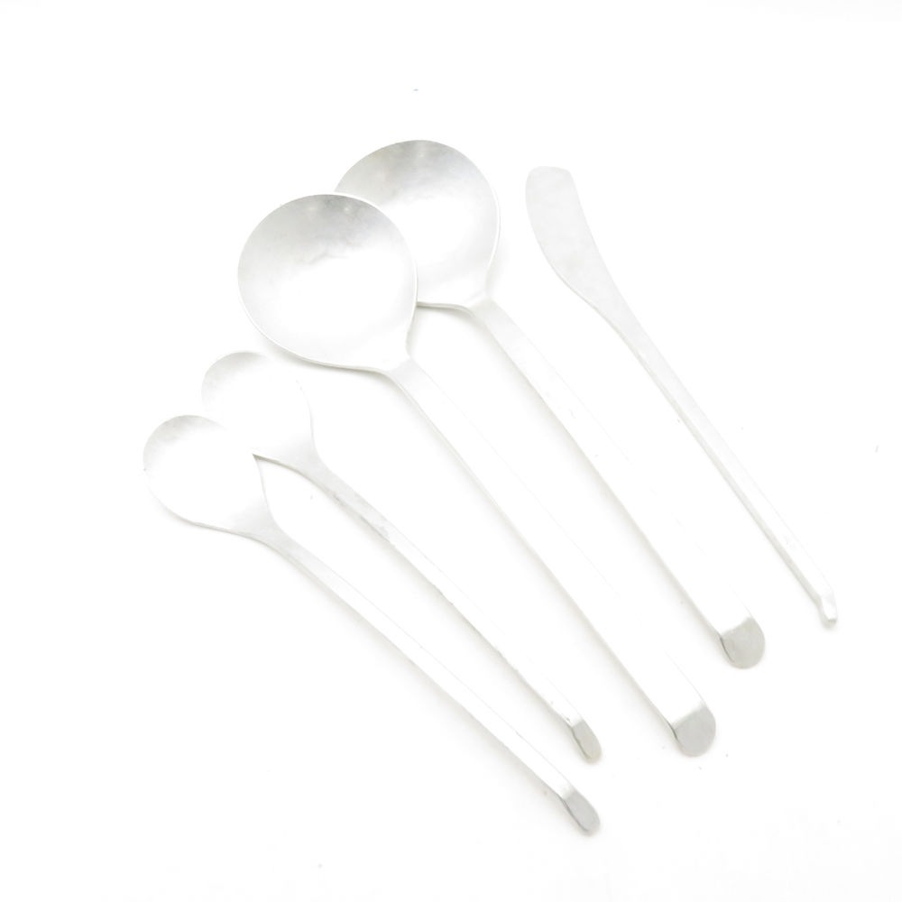 鍛金工房WESTSIDE33 スプーン バターナイフ 5点 セット SY13567A1 【中古】