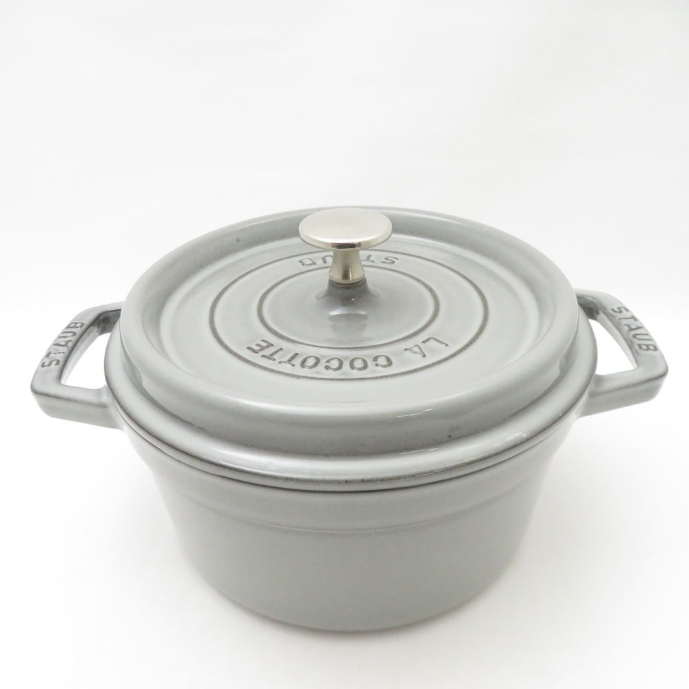STAUB ストウブ ピコ・ココット ラウンド 20 (7 7/8) 両手鍋 料理 SY13587Z 【中古】