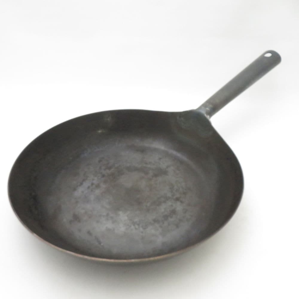 難有 木屋 打ち出しフライパン 鉄 料理 SY13596Z 【中古】