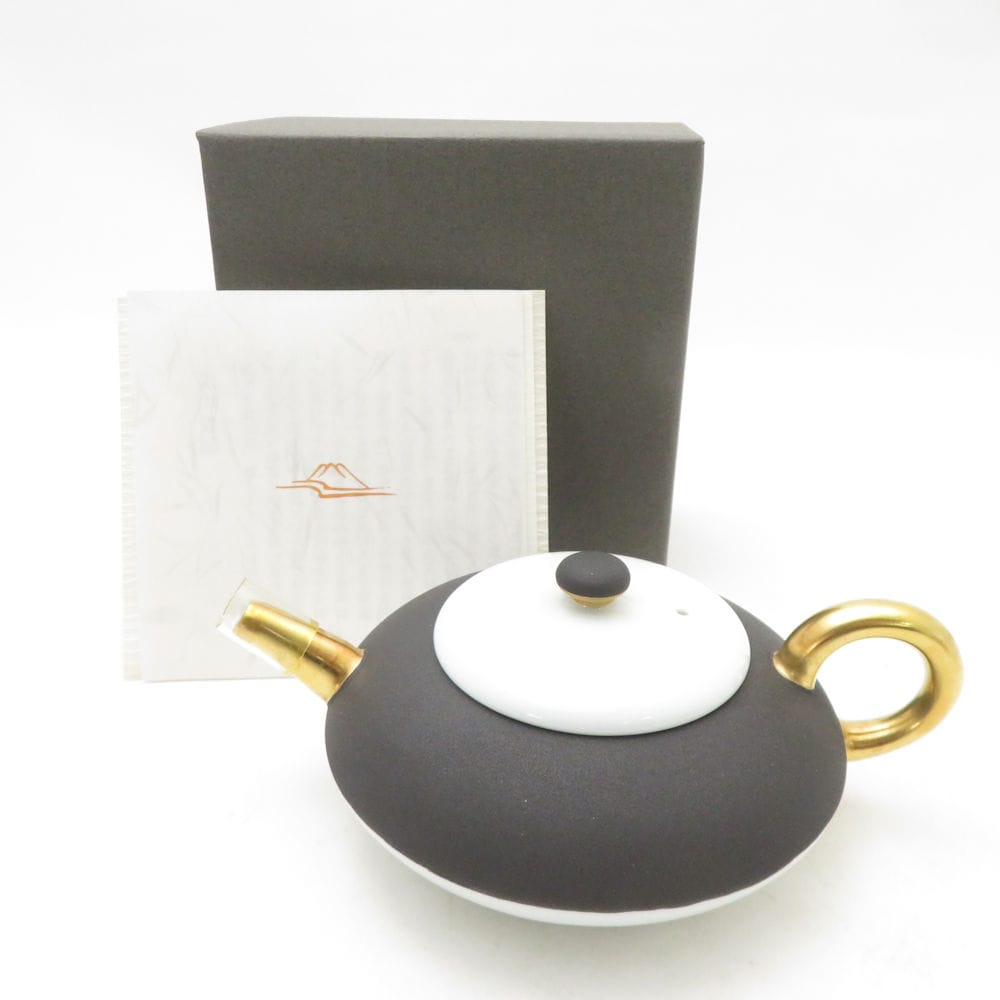 未使用 Fukagawa Seiji 深川製磁 玉露急須 墨 黒 SM4841K1 【中古】