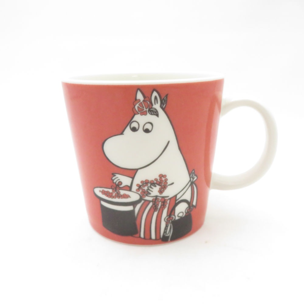ARABIA アラビア ムーミンマグ ムーミンママとベリー マグカップ 旧ロゴ 廃盤 希少 SC9876H1 【中古】