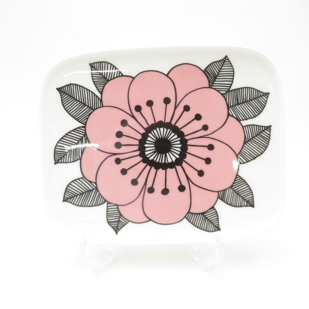 marimekko マリメッコ KESTIT ケスティト スクエアプレート 15cm トレイ 角皿 北欧 フィンランド SC9929A1 【中古】
