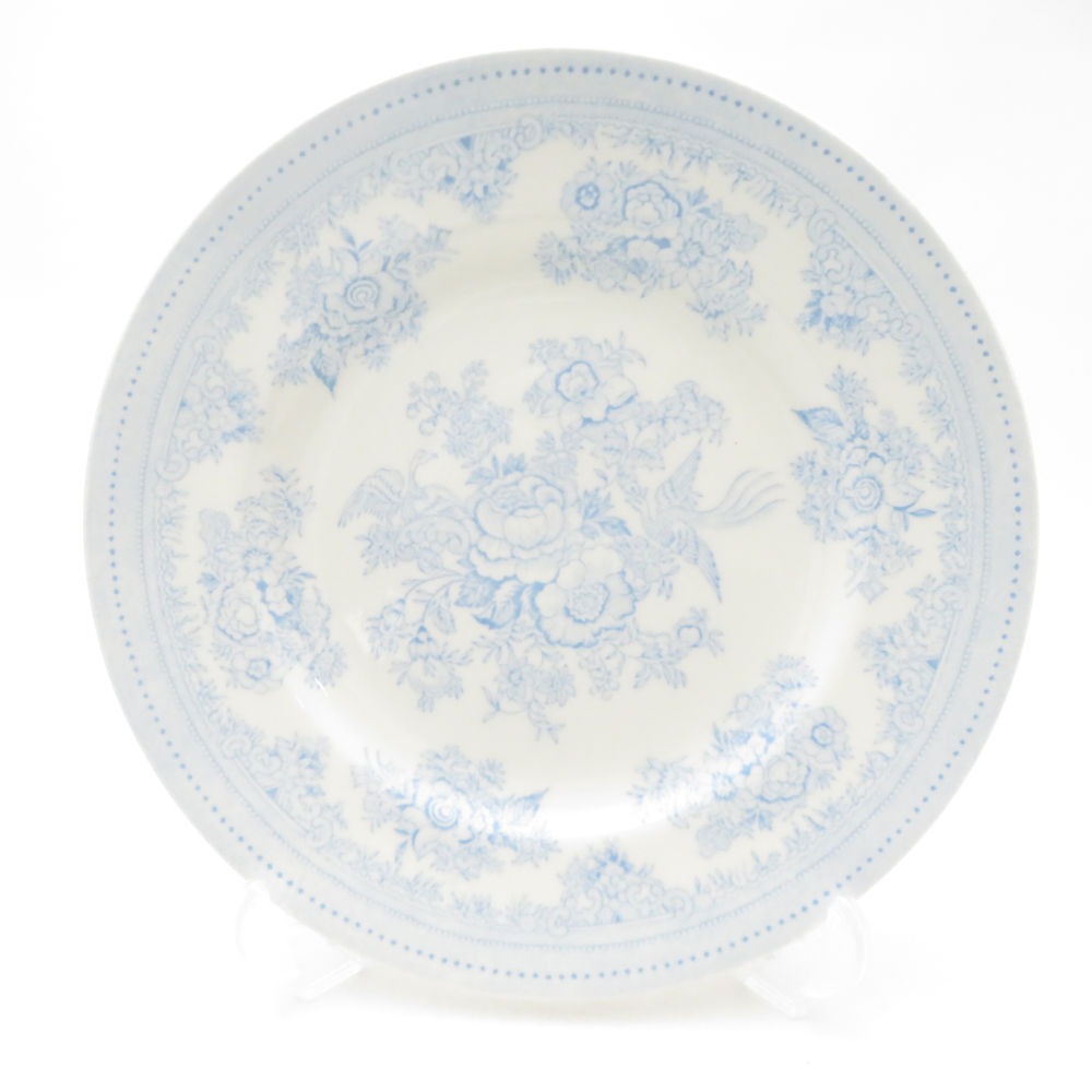 美品 BURLEIGH バーレイ ブルーアジアンティックフェザンツ 中皿 17cmプレート SC9996Q1 【中古】