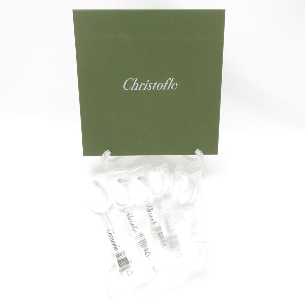 美品 Christofle クリストフル マルメゾン コーヒースプーン 5点 カトラリー アフターディナー デザート SU13427U2 【中古】