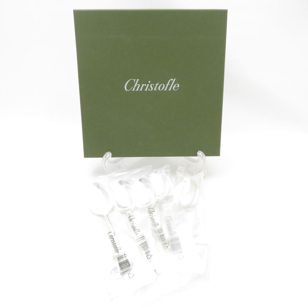 美品 Christofle クリストフル マルメゾン コーヒースプーン 5点 カトラリー アフターディナー デザート SU13427U2 【中古】