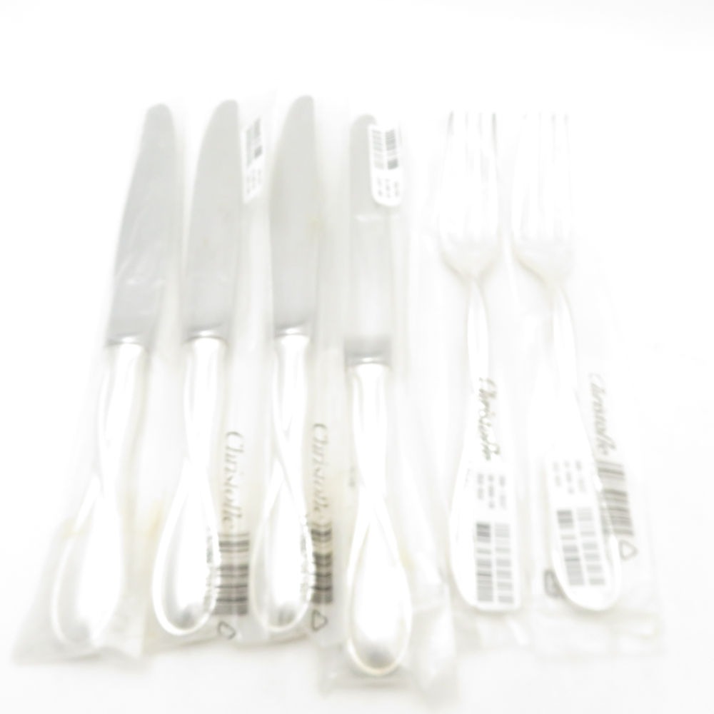 美品 Christofle クリストフル ギャレア フォーク ナイフ 6点 カトラリーセット テーブルウェア 希少 SU13429U2 【中古】