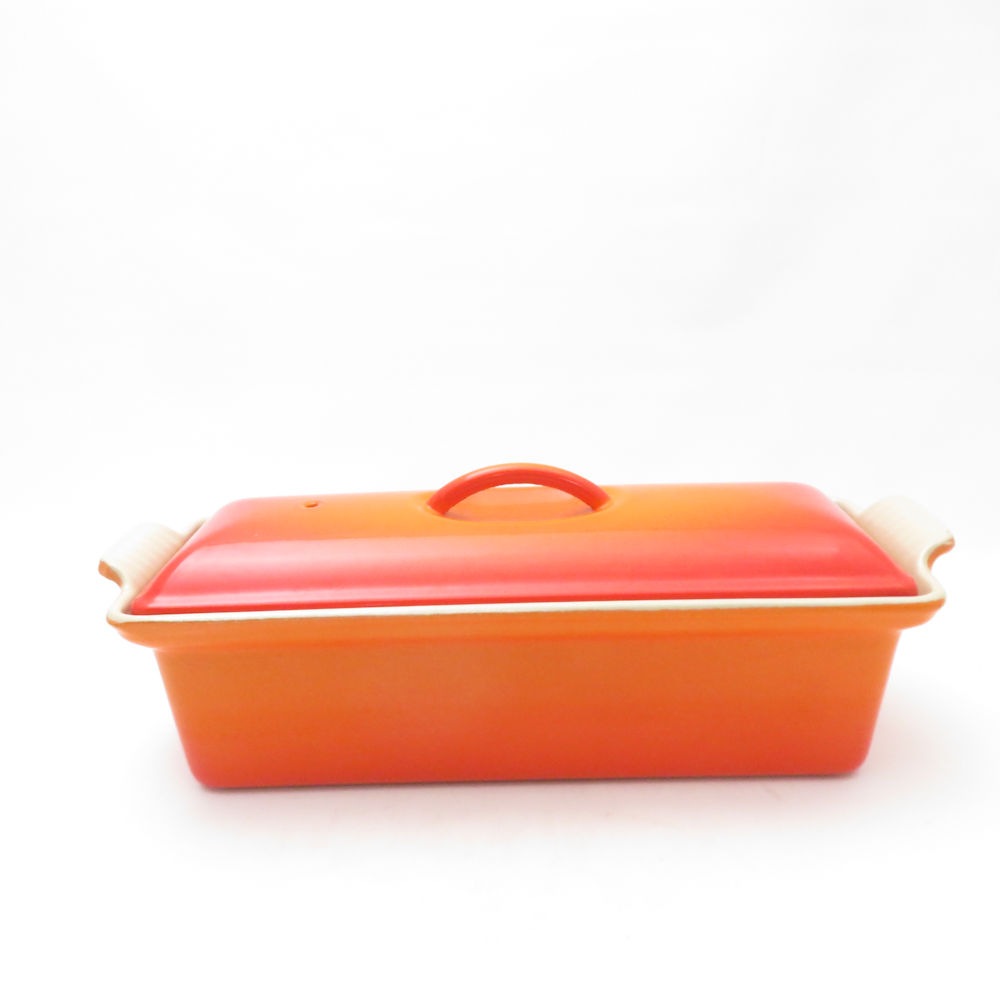 美品 Le Creuset ルクルーゼ テリーヌ レクタ 鍋 28cm 鋳物ホーロー 琺瑯 耐熱容器 調理器具 SU13491J1 【中古】