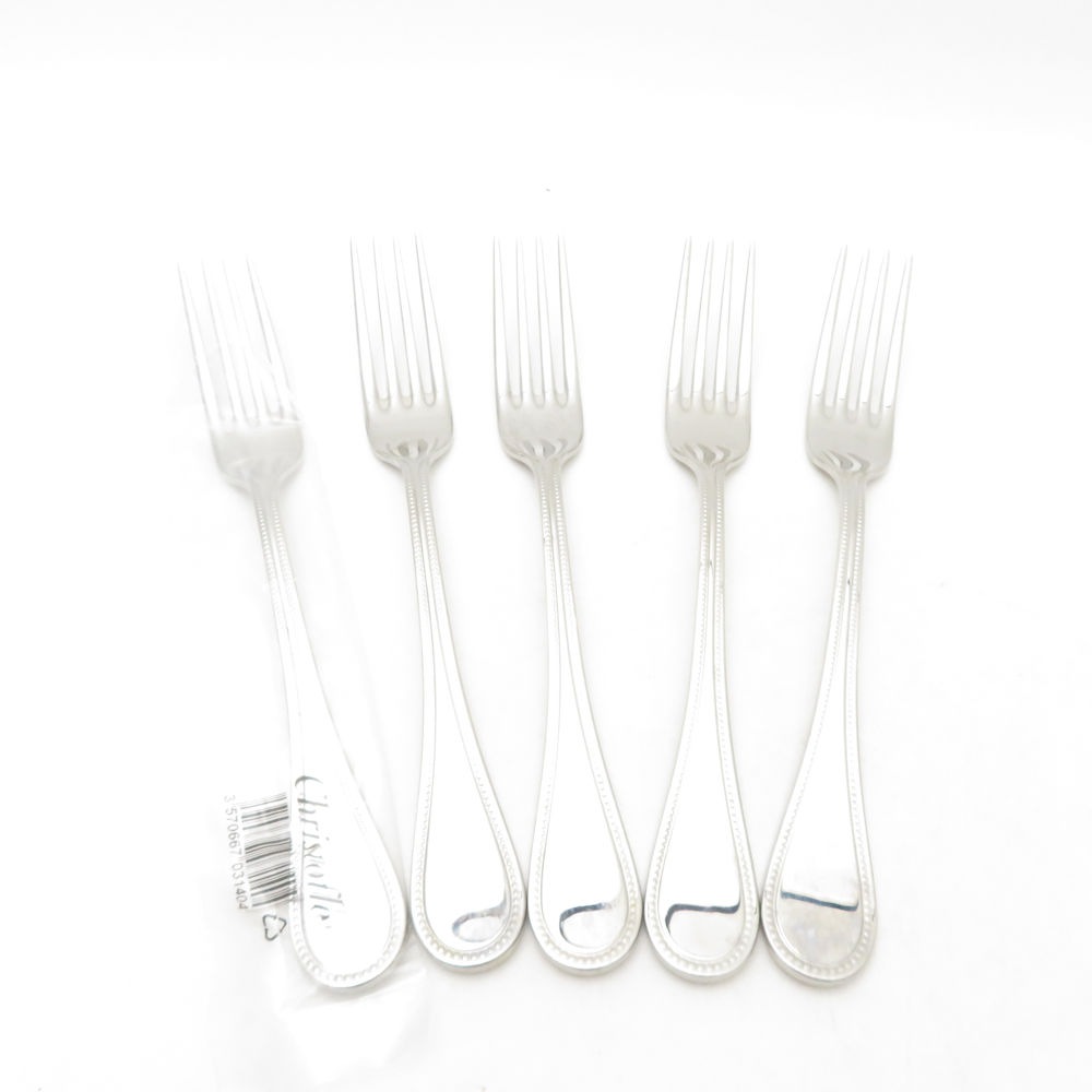 Christofle クリストフル パール カトラリー 5点 ACIER セット ステンレス カトラリー SC9952J1 【中古】