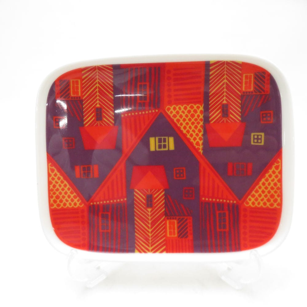 未使用 marimekko マリメッコ ヴァンハカウプンキ 角皿 スクエアプレート 北欧 SO3717J1 【中古】