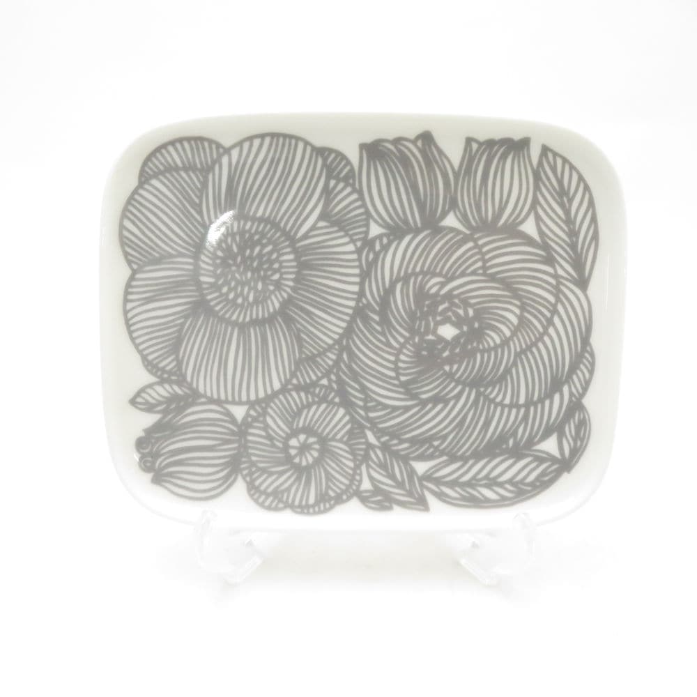 未使用 marimekko マリメッコ クルイェンポルヴィ 角皿 スクエアプレート 花柄 北欧 SO3718J1 【中古】