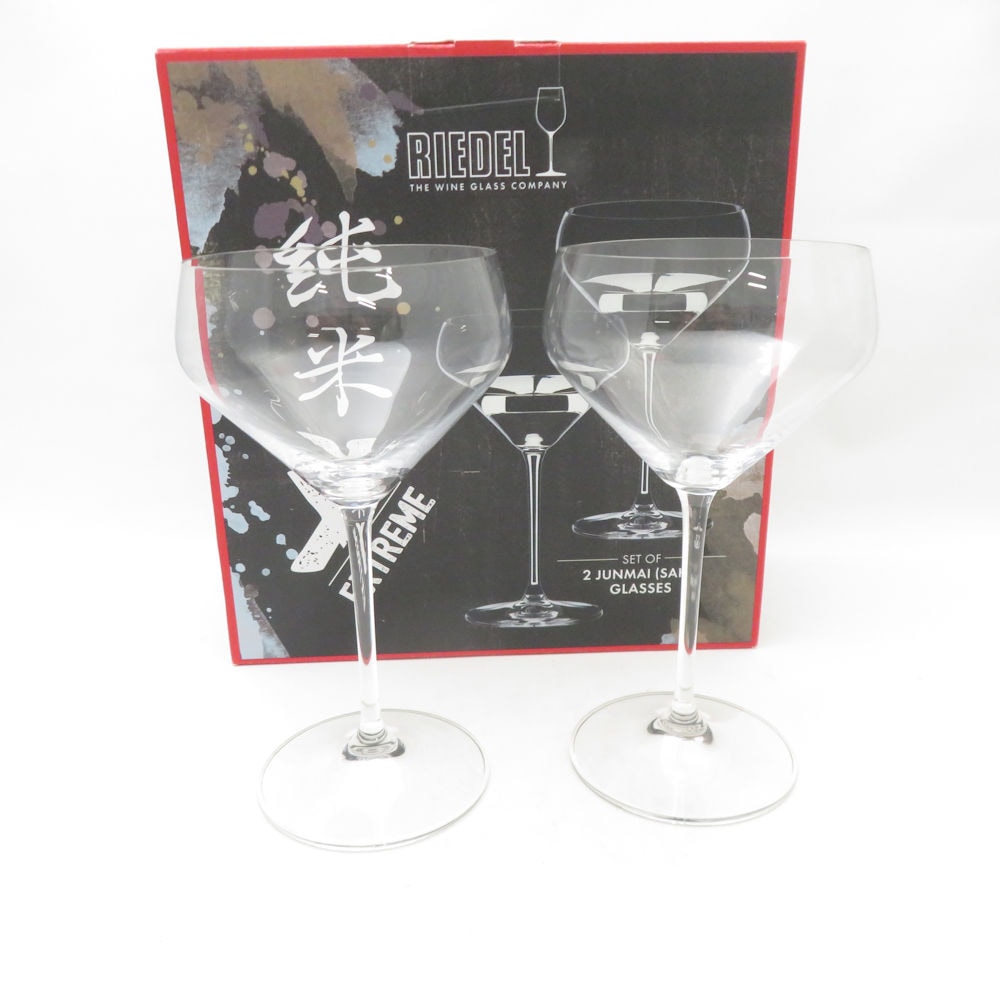美品 RIEDEL リーデル 純米 エクストリーム 酒グラス 2点 ペア 日本酒 SM4896K1 【中古】