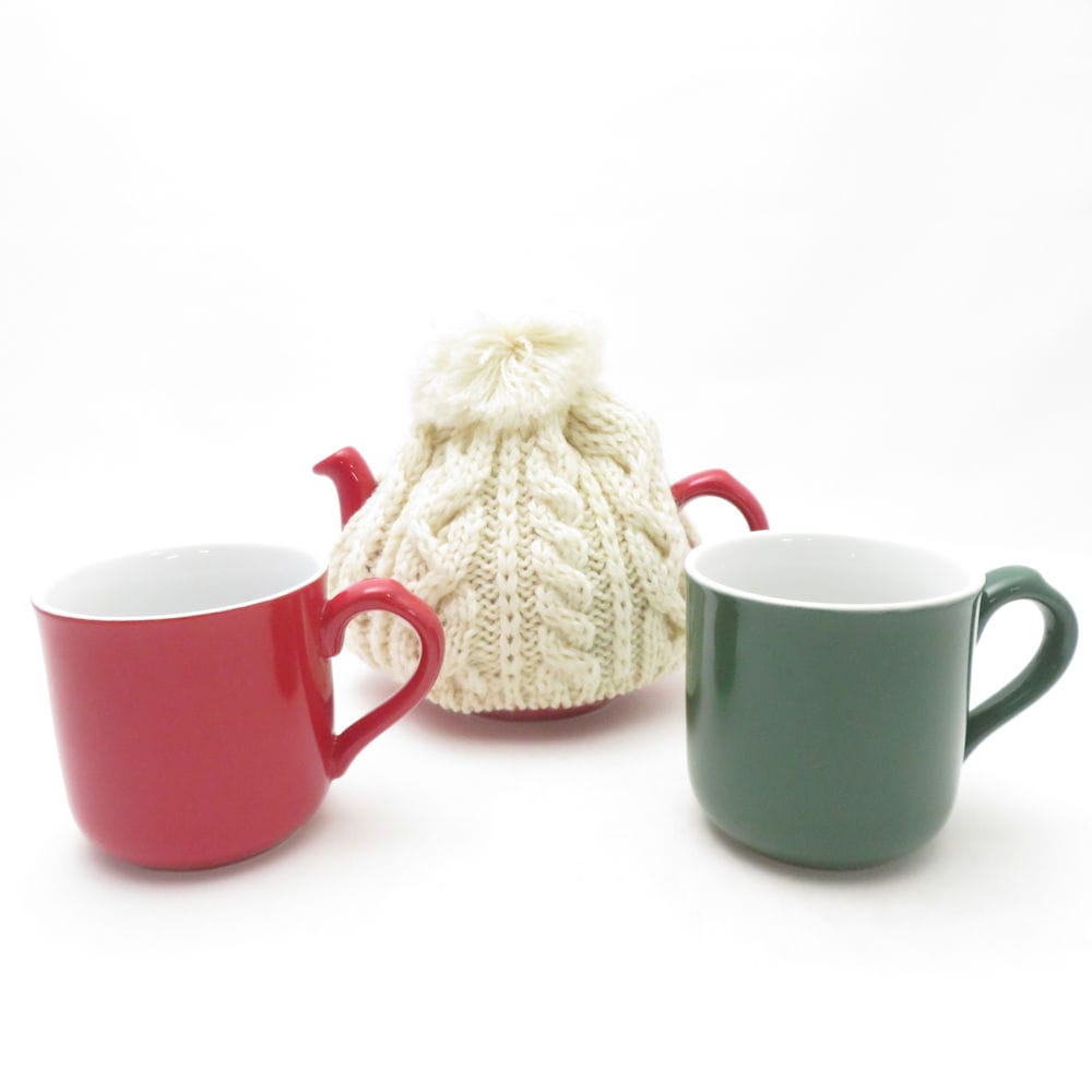 未使用 London Pottery ロンドンポタリー ファームハウス マグカップ ティーポット 3点 セット 2cup 600ml 茶こし付 コップ SC9974U1 【中古】