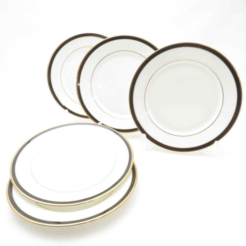 美品 LENOX レノックス デビューコレクション KRISTY 中皿 5枚 セット 16cmプレート パン ケーキ SC10075V2 【中古】