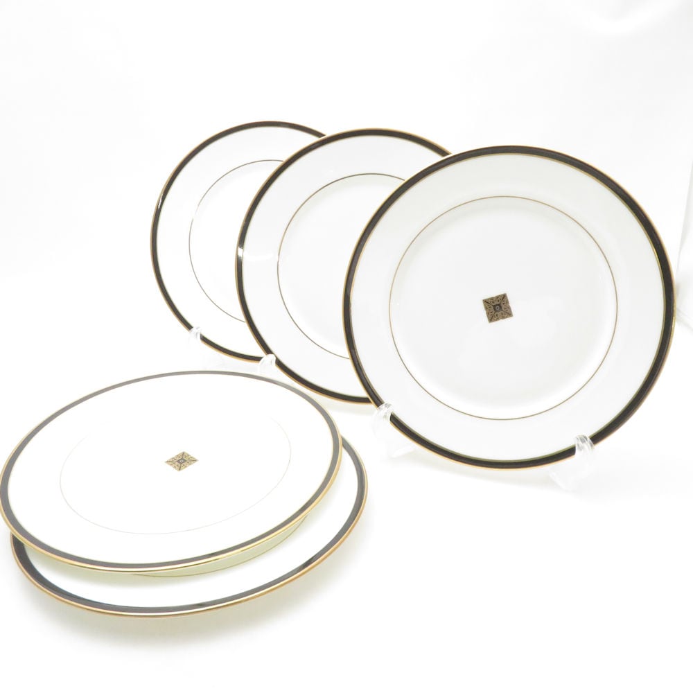 美品 LENOX レノックス デビューコレクション KRISTY 中皿 5枚 セット 20cmプレート サラダ デザート SC10076V2 【中古】