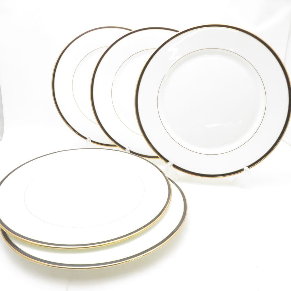 美品 LENOX レノックス デビューコレクション KRISTY 大皿 5枚 セット 28cmプレート ディナー SC10077V2 【中古】