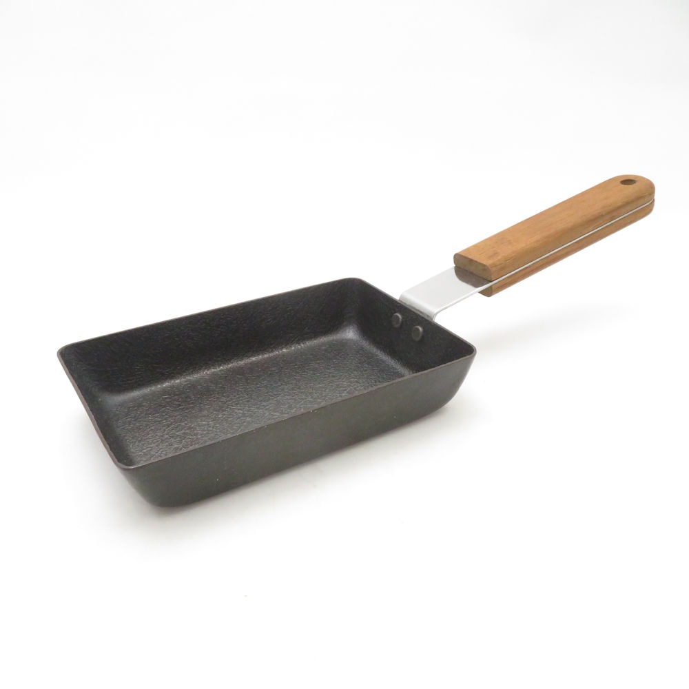 ambai アンバイ 玉子焼フライパン 木製ハンドル IH対応 角小 たまご 卵 料理 調理器具 キッチン SU13553L1 【中古】