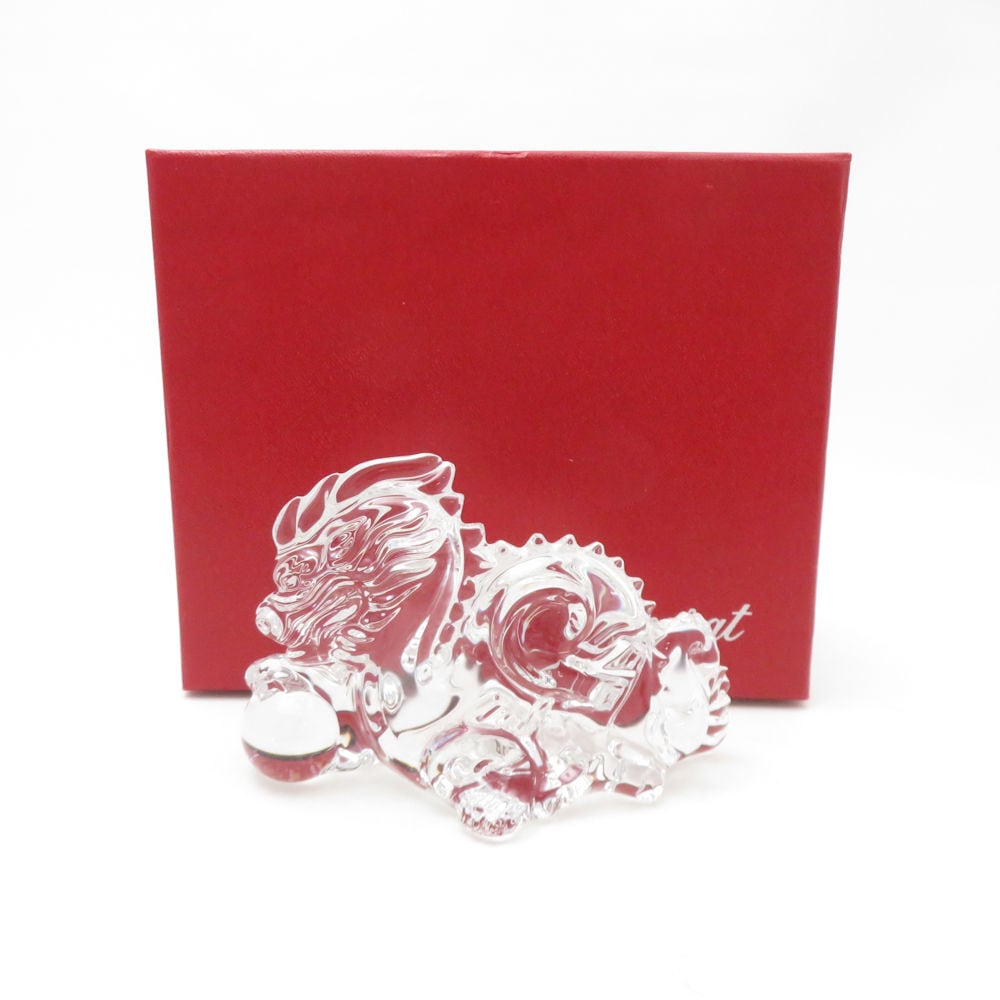 美品 Baccarat バカラ 干支 ドラゴン 龍 辰 フィギュリン クリスタル オブジェ 置物 十二支 動物 オーナメント SU13554L1 【中古】