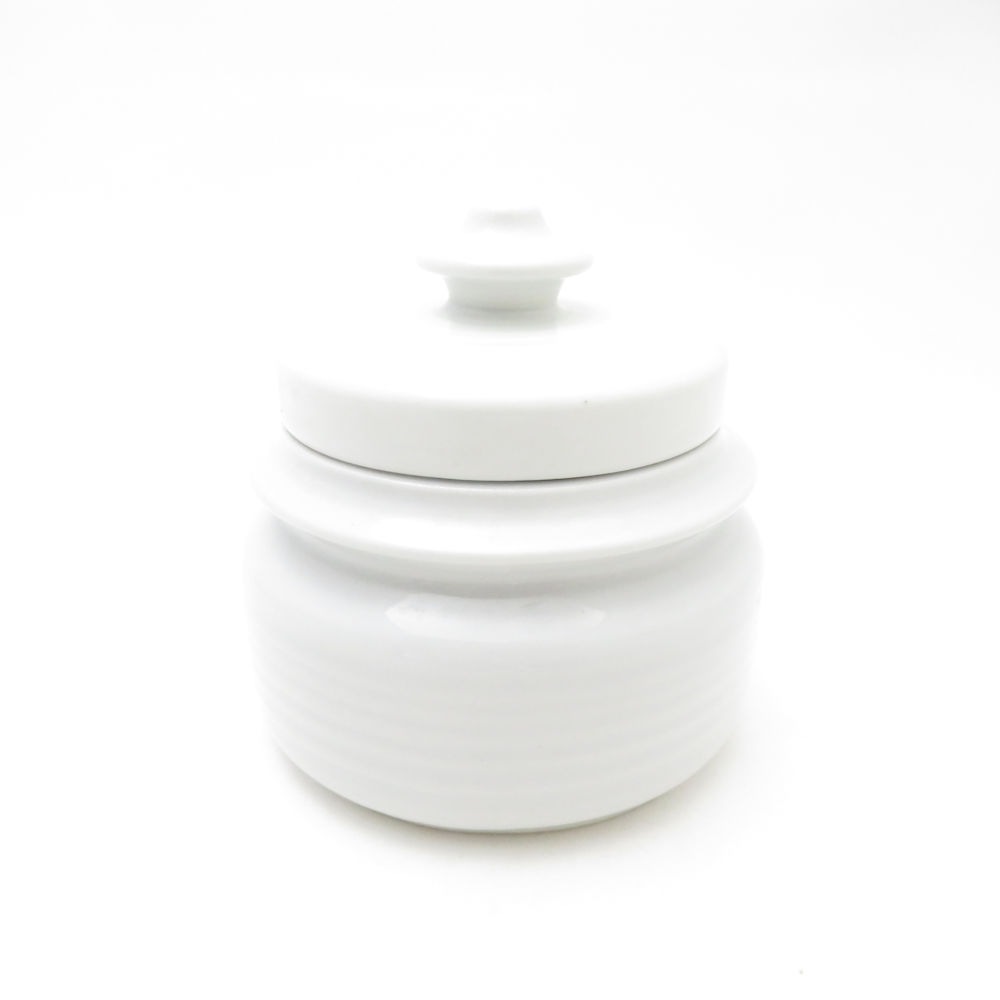 ARABIA アラビア Mahonki マホンキ シュガーポット 蓋付 砂糖 小物入れ 旧ロゴ 北欧 SC10115H2 【中古】