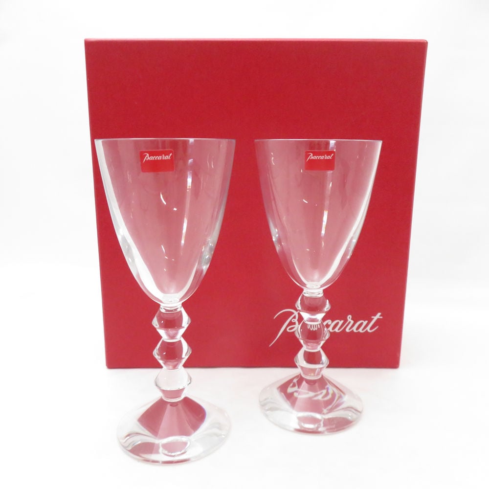 未使用 Baccarat バカラ ベガ ワイングラス 2客 ペア H18cm SC9716R1 【中古】