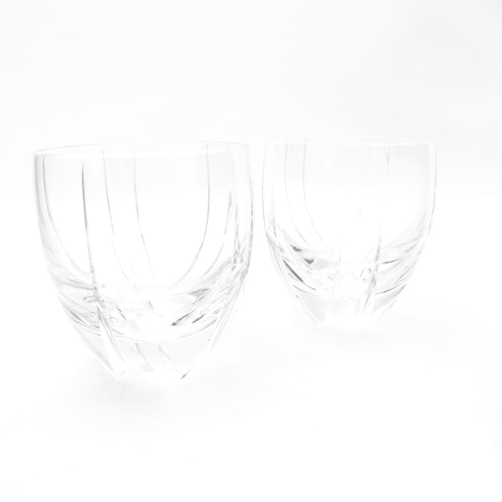 難有 Baccarat バカラ ネプチューン タンブラー 2点 ペア オールドファッション ロックグラス SM4975J2 【中古】