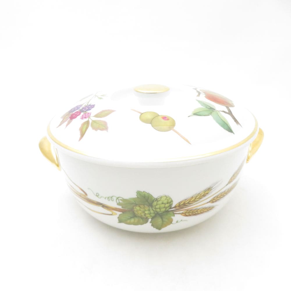 美品 ROYAL WORCESTER ロイヤルウースター イヴシャム キャセロール SO3794B4 【中古】