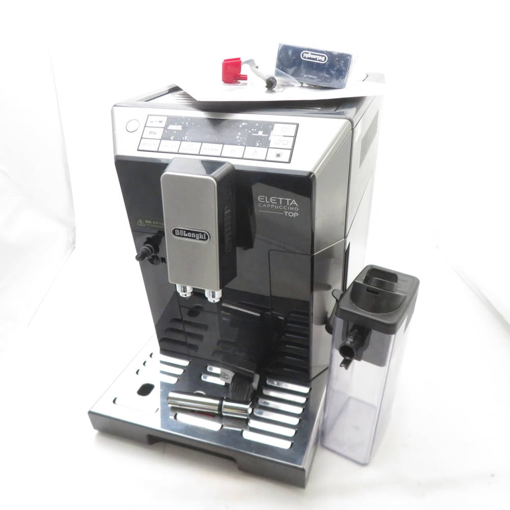 DeLonghi デロンギ ECAM45760B エレッタ カプチーノ トップ コンパクト全自動コーヒーマシン エスプレッソ式 2.0L 珈琲 キッチン家電 SU13492Z 【中古】
